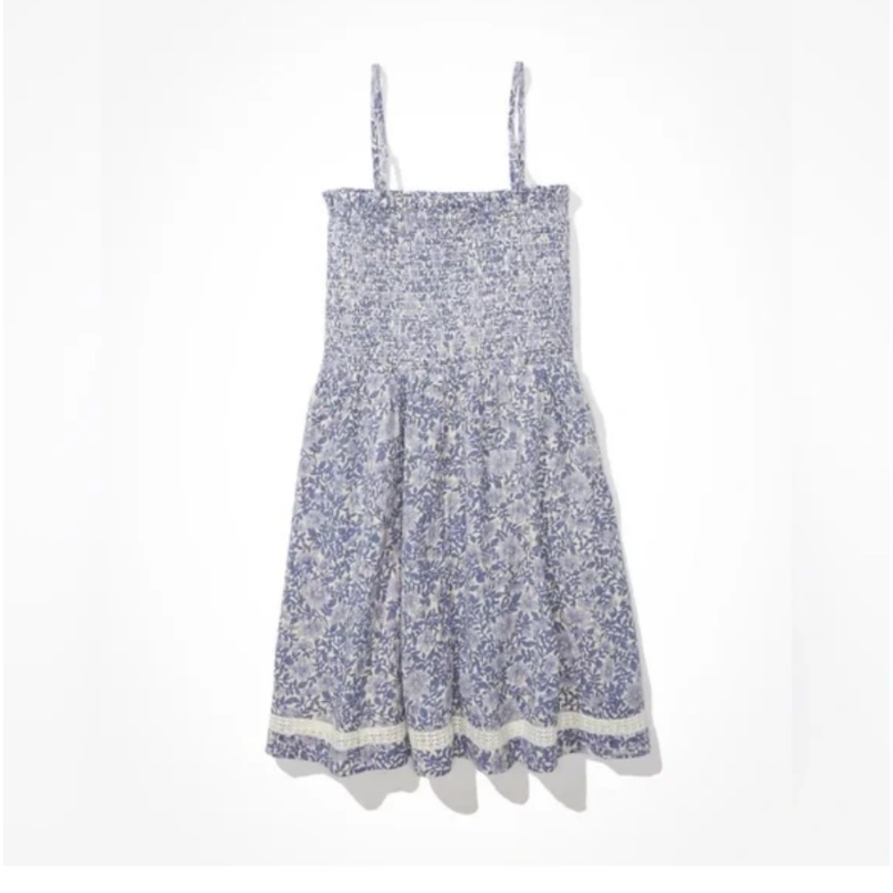 American Eagle Smockin' On Sunshine Strapless Dress - Picture 3 of 6
